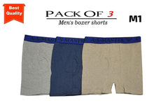 Men's Cotton Boxers Pack of 3 Large