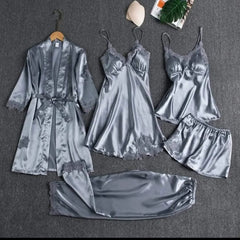 Jersey Lace Comfortable And Breathable Nightwear Set