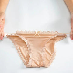 Silk Lace Work Comfortable And Breathable G-String