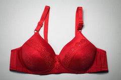 1 Pc Cotton Lace Padded Bra