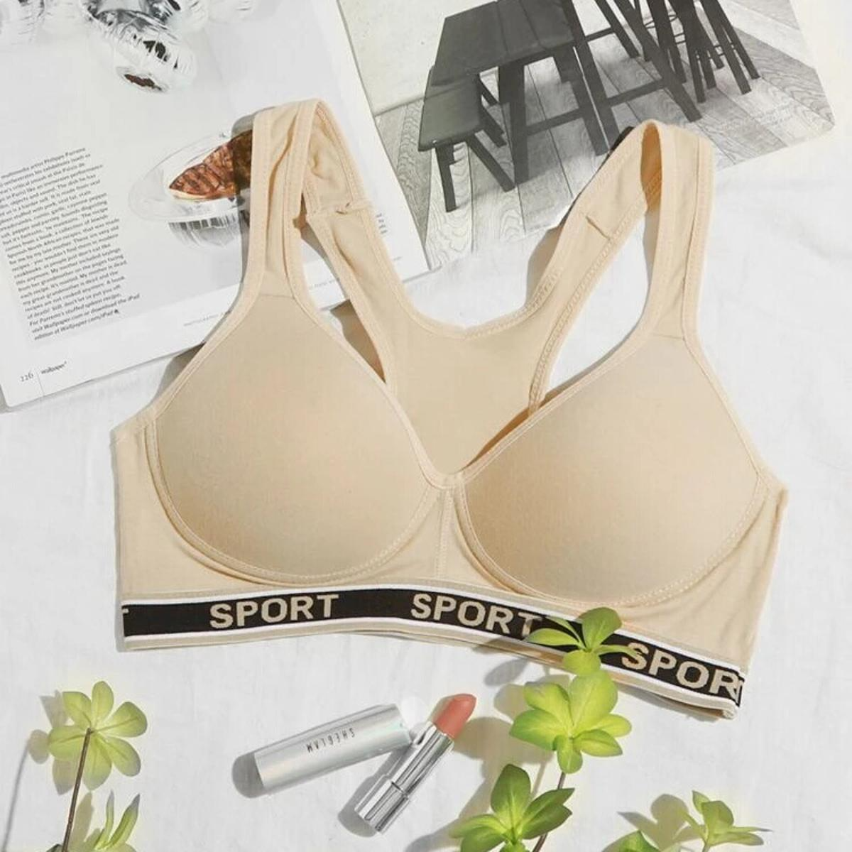 Padded Nylon Sports Bra